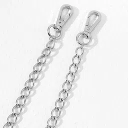 its 4 you Single Layer Curb Chain,Pant Chain,Jean Chain (For Womens And Mens) Sterling Silver Plated Stainless Steel Chain image 3