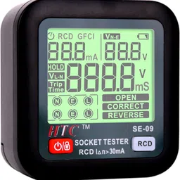 htc instruments HTC SE-09 Socket tester Lcd display, Data hold, Three hole socket Digital Voltage Tester-picture-39