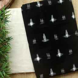 Weaves of Tradition Geometric Woven Design Pure Cotton Unstitched Dress Material image 3