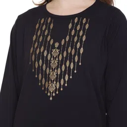 URBE-URBAN EVOLUTION Women Pack Of 2 Printed Round Neck Lounge-Tshirt image 5