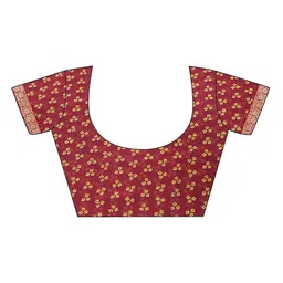 THE FASHION ATTIRE Geometric Printed Bandhani Saree image 4