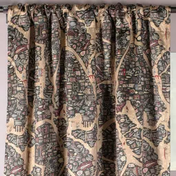 HOMEMONDE Green & Beige Black Out Window image 5