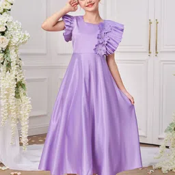 StyleCast x Revolte Flared Sleeve Applique A-Line Maxi Dress-picture-48