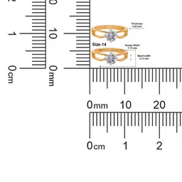 Crash.Club By CKC 18KT Gold 1.03 Carat Diamond Studded Ring - 2.68 g image 2
