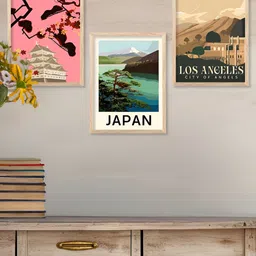 Kotart Brown & Pink 3 Piece Modern Wooden Wall Arts-picture-40