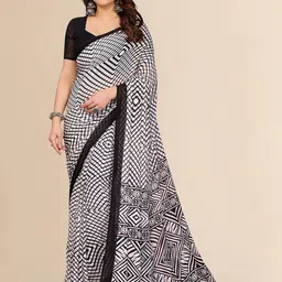 Moda Rapido Poly Georgette Saree image 1