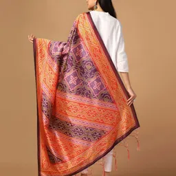 Kaizen TEXO FAB Ethnic Motifs Printed Bandhani Dupatta image 4