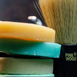 PINK WOOLF Synthetic Soft Shaving Brush image 4