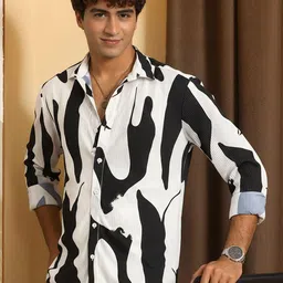 HERE&NOW Men Printed Casual Shirt-picture-15