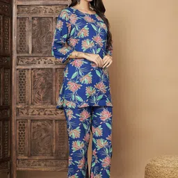 KALINI Printed Top With Trousers Co-Ords image 3