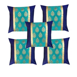 pink parrot Pinkparot Artsilk 12x12 inch cushion cover set of 5 pcs-picture-28