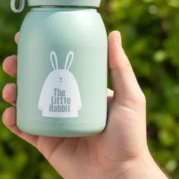 TASKHOUSE Green Single Glass Solid Single Wall Vacuum Water Bottle image 2