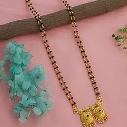 Ramdev Art Fashion Jwellery Brass Gold Plated Mangalsutra-picture-18