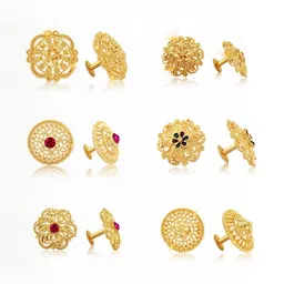 VIVASTRI Women Gold-Plated Alloy Earrings-picture-20