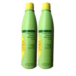 Lotus Professional Set Of 2 Puravitals Lemongrass Ultimate Refreshing Toners-250ml Each image 1