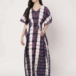 ETC Printed Pure Cotton Maxi Nightdress-picture-22
