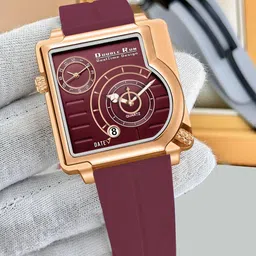 DOUBLERUN Unisex Chronograph Dial Megnetic Strap Watch image 2