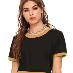 BASE 41 Women Round Neck Crop T-shirt-picture-34