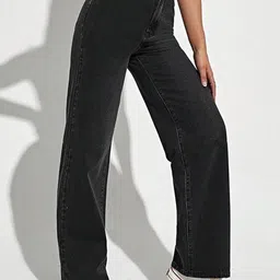 BAESD Women Straight Fit High-Rise Light Fade Denim Stretchable Jeans-picture-36