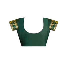 SANISA Ethnic Motifs Zari Silk Blend Handloom Saree image 4