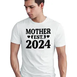 Seekbuylove Typography Printed Round Neck Short Sleeves Bio Finish Pure Cotton T-shirt-picture-47