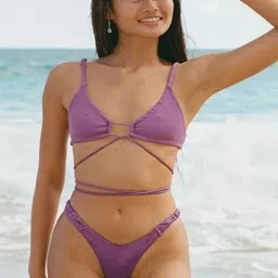 FAST CRY Shoulder Straps Sleeveless Swim Bikini Set-picture-18