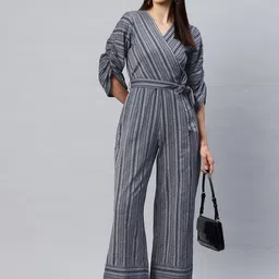cottinfab Striped Women Jumpsuit image 5