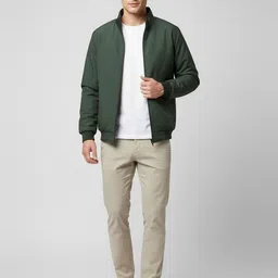 unniberry Men Solid Casual Jacket image 4