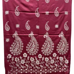 house of common Self Design Rayon Women Maroon Stole image 3