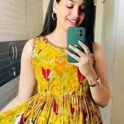 charvi creation Women Printed Cotton Rayon Gown Kurta image 5