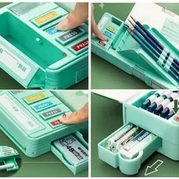 ar jouiet mansion Dinosaur , Kids Box for Boys & Girls Art Plastic Pencil image 3