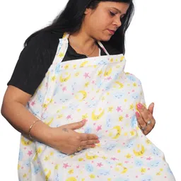 motherly Nursing Cover for Breastfeeding Soft, Breathable Feeding Apron for Mom Nursing Breast Pad image 1