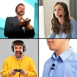 BALRAMA 10pc Black Mini Foam for Headset, Lavalier & Lapel Microphone Windscreen Sponge Over The Ear Headphone Cushion image 3