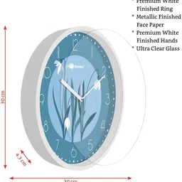 bosco Analog 30 cm X 30 cm Wall Clock image 4