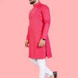 m bisswas Men Cotton Blend Kurta Pyjama Set-picture-31