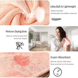 azwian Cotton 300 GSM Hair Towel image 5