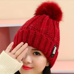 youstylo Woven, Solid Beanie image 2