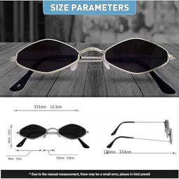 shade house UV Protection, Gradient, Polarized Oval, Rectangular Sunglasses (Free Size) image 2