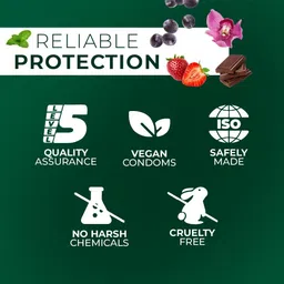 4ex Club 5 in 1 Condoms For Men | Chocolate, Strawberry, Mint, Orchid & Black Grapes Condom image 2