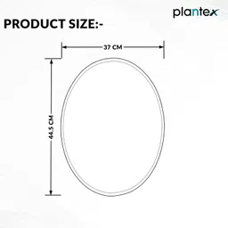 plantex Mirror for Wall/Bathroom Mirror/Mirror for Wash Basin/Living Room - (18x15 inch) Bathroom Mirror image 5