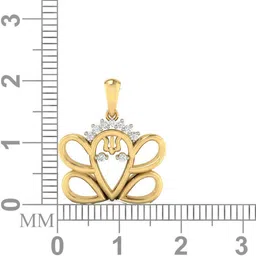 avsar AVP398A 18kt Yellow Gold Pendant image 3