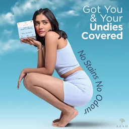 azah Ultra Thin Cottony Soft For Spotting and Discharge | All Day Dry And Fresh Pantyliner image 3