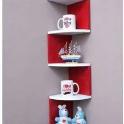 classiconline New Shelves Book Shelf Corner And Decorative Engineered Wood Open Book Shelf-picture-25