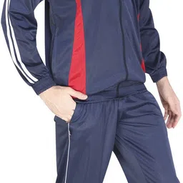 devok Colorblock, Striped Men Track Suit image 3