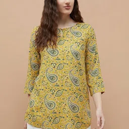 Melange by Lifestyle Paisley Printed Kurti-picture-41