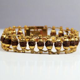 Divine souvenirs Unisex Gold-Plated Artificial Beaded Link Bracelet-picture-15