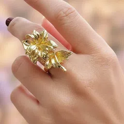 HeraDawn Flower Adjustable Finger Ring-picture-39