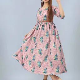 Moda Rapido Floral Print Crepe Fit & Flare Midi Dress image 3
