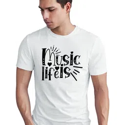 Seekbuylove Men Typography Printed Bio Finish T-shirt image 2