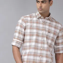Arrow Sport Manhattan Slim Fit Checked Pure Cotton Casual Shirt-picture-39